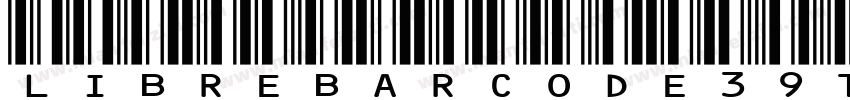 Libre Barcode 39 Tex字体转换